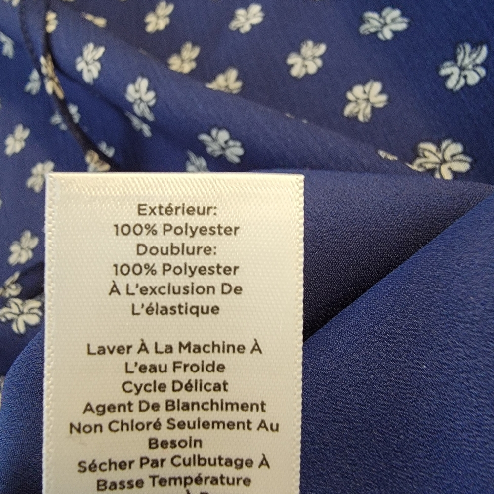Talbots Blue Long Sleeve Blouse Sz 1X - Picture 10 of 10